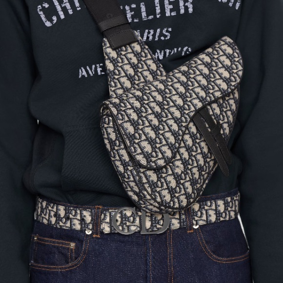 Dior Essentials SADDLE Bumbag Beige and Black Dior Oblique Jacquard - Picture 10 of 17